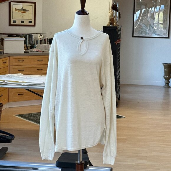 Giorgio Armani XL Pullover top Keyhole - Picture 1 of 10